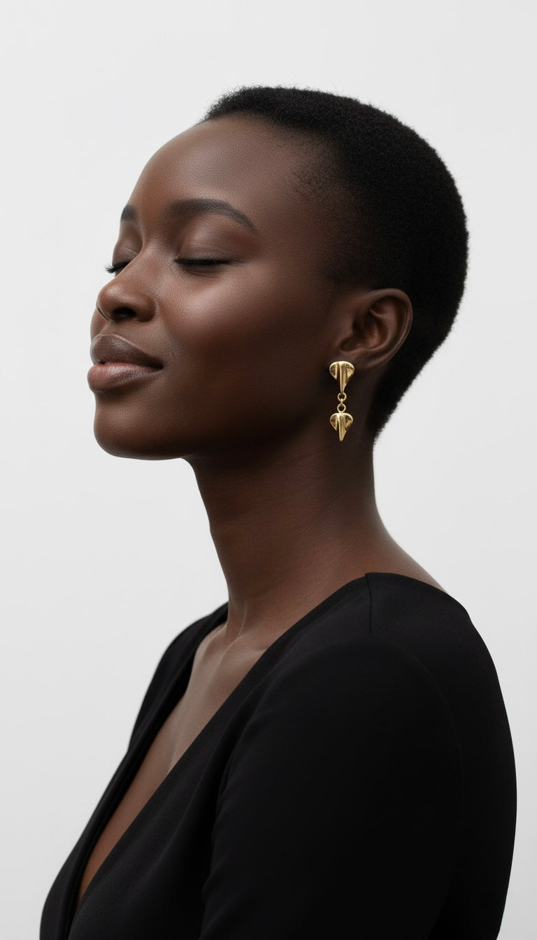 TEMBO 2-DROP EARRINGS