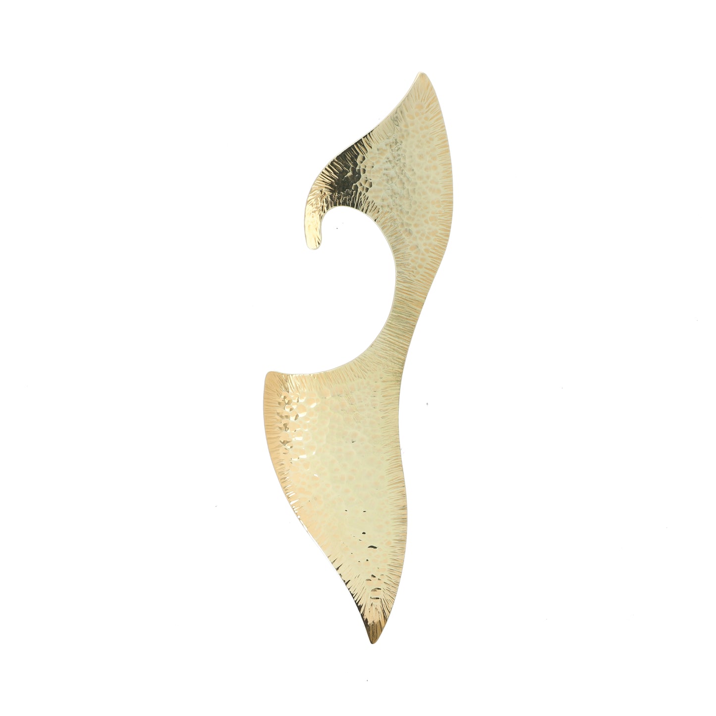 Stylish Handmade Ear cuff Jewelry with added texture to create patterns on the surface.