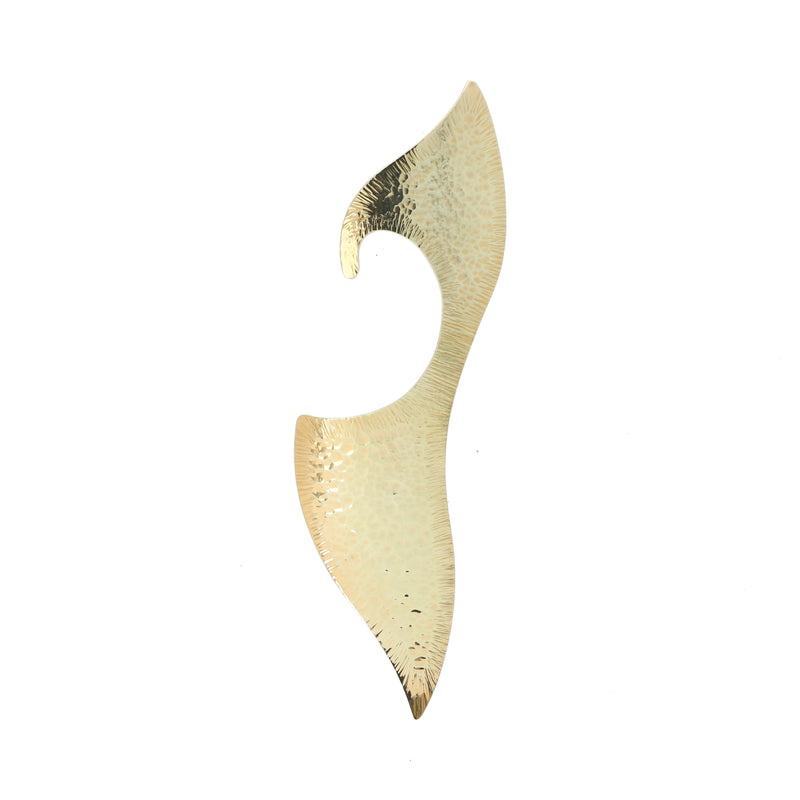 Stylish Handmade Ear cuff Jewelry with added texture to create patterns on the surface.