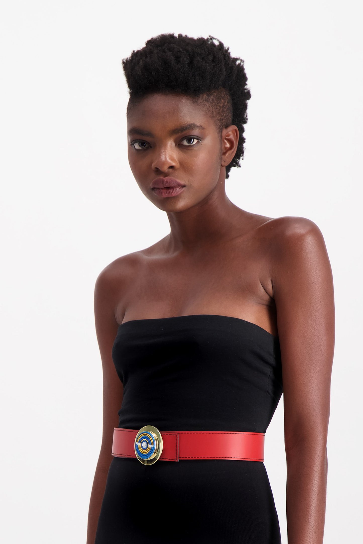 KILIFI BELT NARROW RED