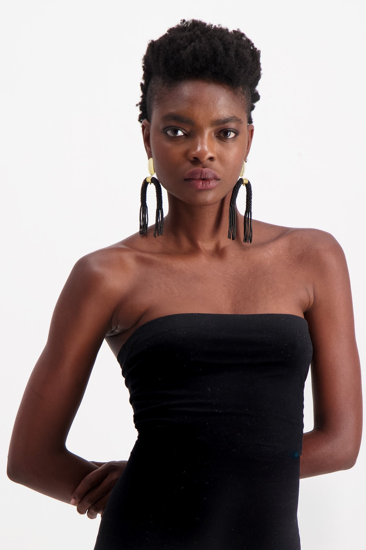 MTWAPA EARRING -  BLACK