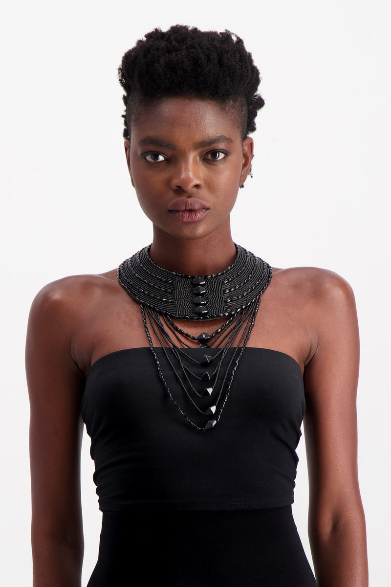 MOYA NECK PIECE BLACK