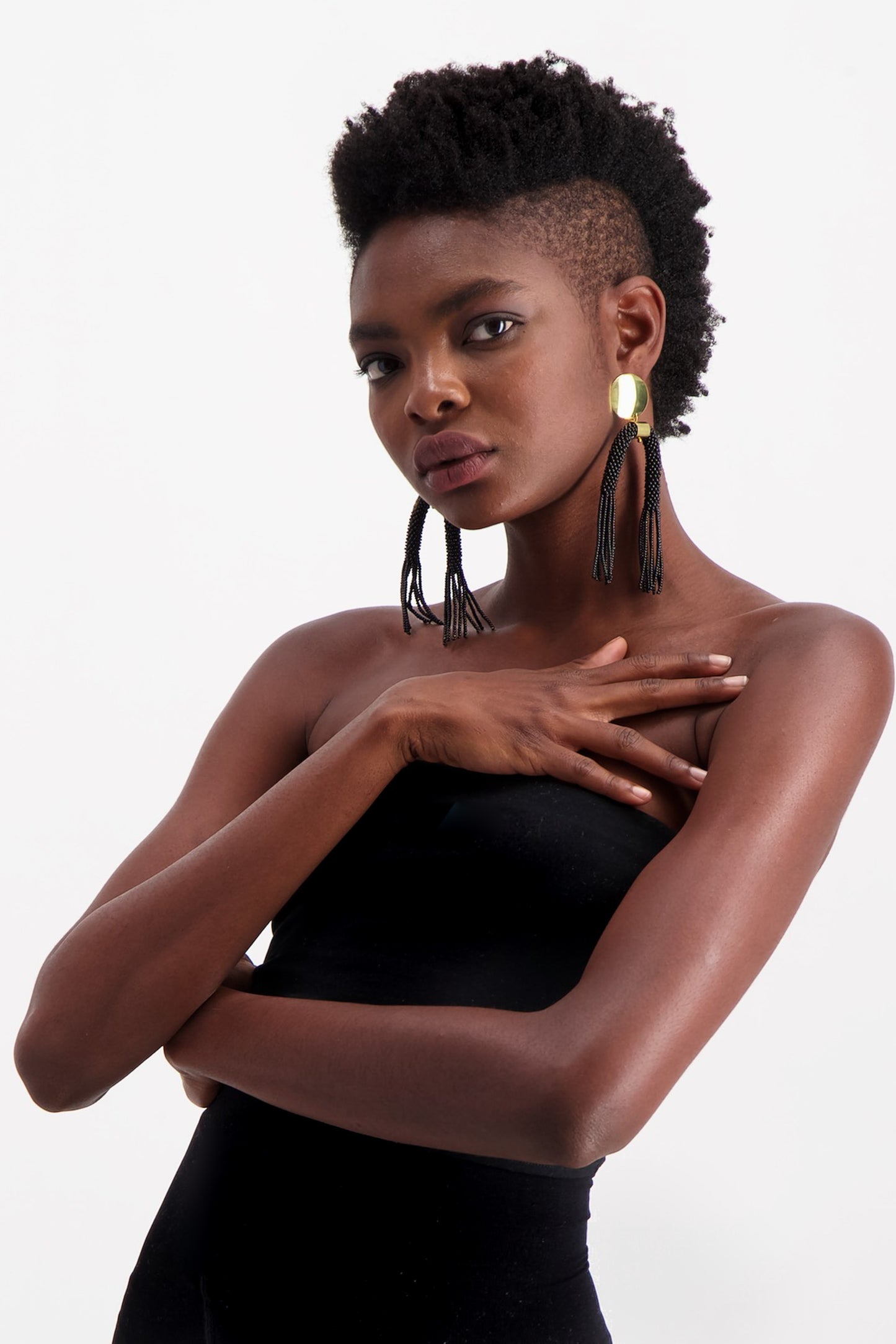 MTWAPA EARRING -  BLACK