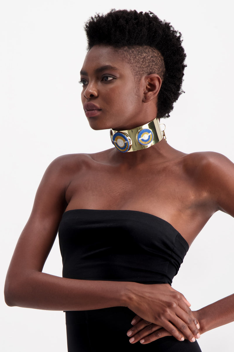 NYALI CHOCKER BLUE