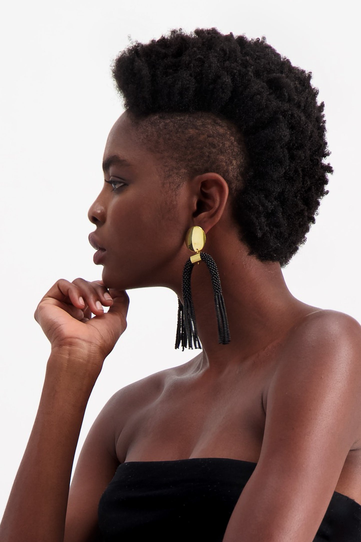 MTWAPA EARRING -  BLACK